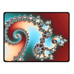 Fractal Spiral Art Math Abstract Fleece Blanket (Small)