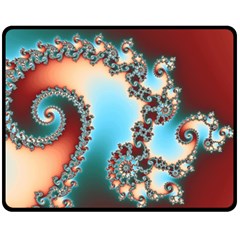 Fractal Spiral Art Math Abstract Fleece Blanket (Medium) from ArtsNow.com 58.8 x47.4  Blanket Front