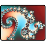 Fractal Spiral Art Math Abstract Fleece Blanket (Medium)