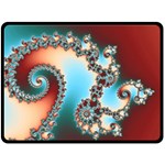 Fractal Spiral Art Math Abstract Fleece Blanket (Large)