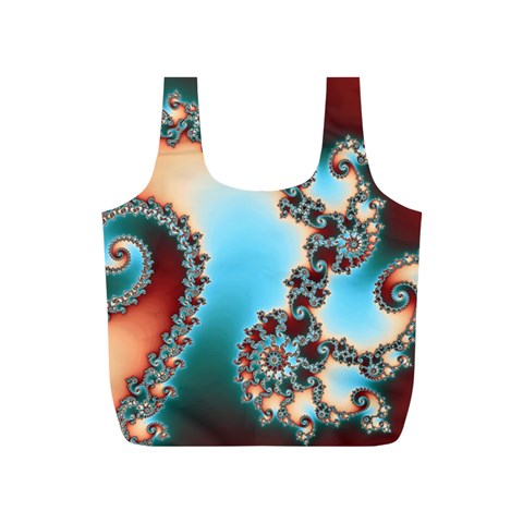 Fractal Spiral Art Math Abstract Full Print Recycle Bag (S) from ArtsNow.com Front
