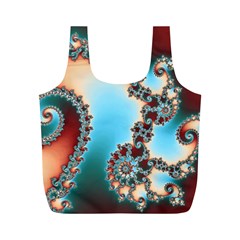 Fractal Spiral Art Math Abstract Full Print Recycle Bag (M) from ArtsNow.com Front