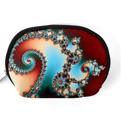 Fractal Spiral Art Math Abstract Accessory Pouch (Medium) from ArtsNow.com Back