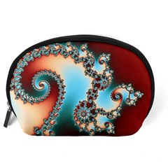 Fractal Spiral Art Math Abstract Accessory Pouch (Large) from ArtsNow.com Back