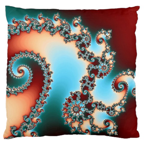 Fractal Spiral Art Math Abstract Standard Premium Plush Fleece Cushion Case (Two Sides) from ArtsNow.com Front