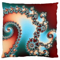 Fractal Spiral Art Math Abstract Standard Premium Plush Fleece Cushion Case (Two Sides) from ArtsNow.com Back
