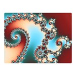 Fractal Spiral Art Math Abstract Premium Plush Fleece Blanket (Mini)