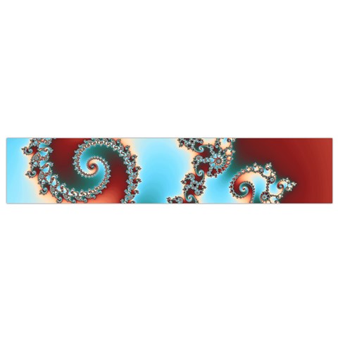 Fractal Spiral Art Math Abstract Small Premium Plush Fleece Scarf from ArtsNow.com Front