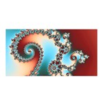 Fractal Spiral Art Math Abstract Satin Wrap 35  x 70 