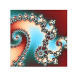 Fractal Spiral Art Math Abstract Square Satin Scarf (30  x 30 )