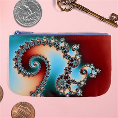 Fractal Spiral Art Math Abstract Large Coin Purse from ArtsNow.com Front