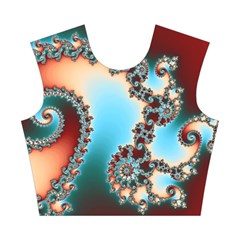 Fractal Spiral Art Math Abstract Cotton Crop Top from ArtsNow.com Front