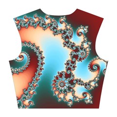 Fractal Spiral Art Math Abstract Cotton Crop Top from ArtsNow.com Back