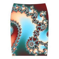 Fractal Spiral Art Math Abstract Midi Wrap Pencil Skirt from ArtsNow.com Back