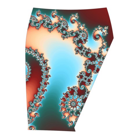 Fractal Spiral Art Math Abstract Midi Wrap Pencil Skirt from ArtsNow.com  Front Right 