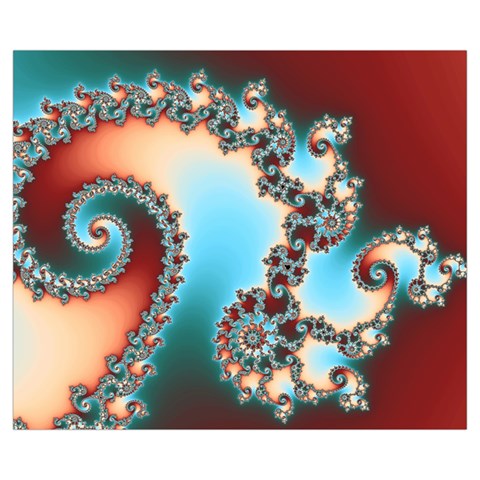 Fractal Spiral Art Math Abstract Zipper Medium Tote Bag from ArtsNow.com Front