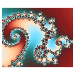 Fractal Spiral Art Math Abstract Zipper Medium Tote Bag from ArtsNow.com Front