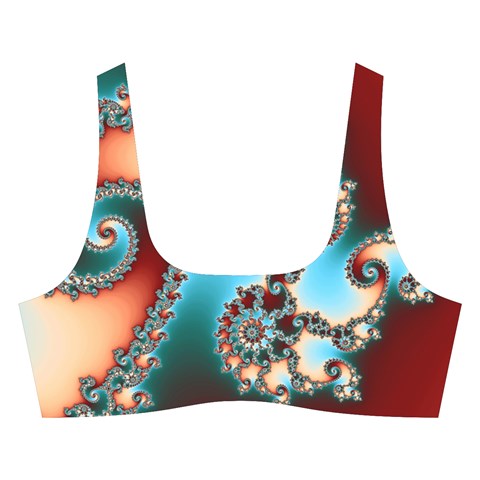 Fractal Spiral Art Math Abstract Cross Back Hipster Bikini Set from ArtsNow.com Front