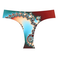 Fractal Spiral Art Math Abstract Cross Back Hipster Bikini Set from ArtsNow.com Front Under