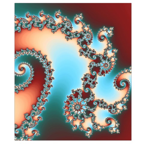 Fractal Spiral Art Math Abstract Waist Pouch (Small) from ArtsNow.com Back Strap