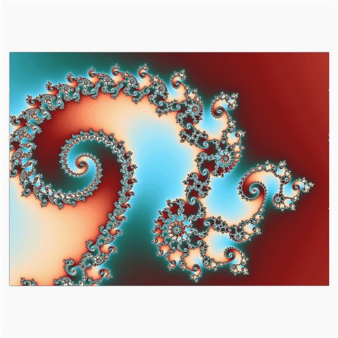 Fractal Spiral Art Math Abstract Roll Up Canvas Pencil Holder (M) from ArtsNow.com Front