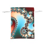 Fractal Spiral Art Math Abstract Lightweight Drawstring Pouch (L)