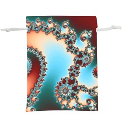 Fractal Spiral Art Math Abstract Lightweight Drawstring Pouch (XL) from ArtsNow.com Back