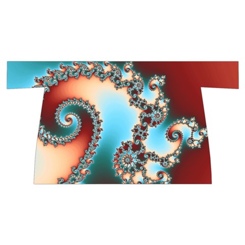 Fractal Spiral Art Math Abstract Wristlet Pouch Bag (Small) from ArtsNow.com Back