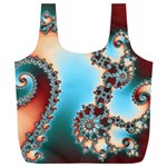 Fractal Spiral Art Math Abstract Full Print Recycle Bag (XXL)