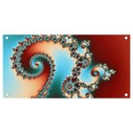 Fractal Spiral Art Math Abstract Banner and Sign 4  x 2 