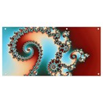 Fractal Spiral Art Math Abstract Banner and Sign 8  x 4 