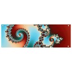 Fractal Spiral Art Math Abstract Banner and Sign 9  x 3 