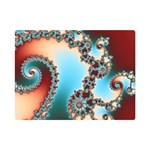 Fractal Spiral Art Math Abstract One Side Premium Plush Fleece Blanket (Mini)