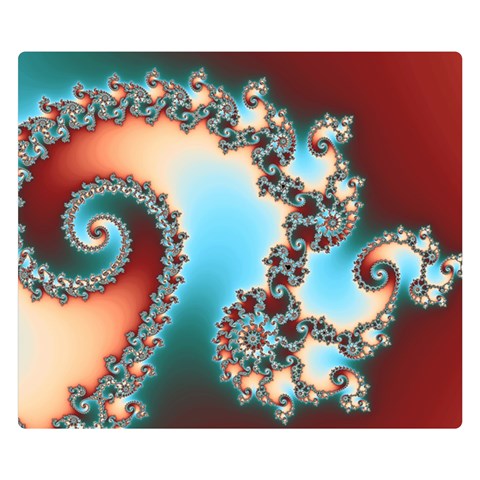 Fractal Spiral Art Math Abstract One Side Premium Plush Fleece Blanket (Small) from ArtsNow.com 50 x40  Blanket Front