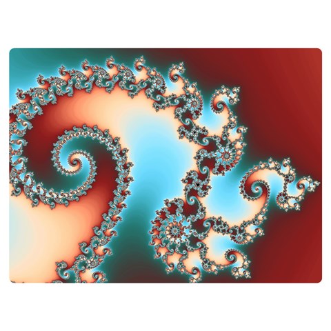 Fractal Spiral Art Math Abstract One Side Premium Plush Fleece Blanket (Extra Small) from ArtsNow.com 40 x30  Blanket Front