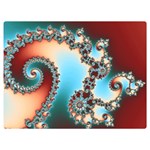 Fractal Spiral Art Math Abstract One Side Premium Plush Fleece Blanket (Extra Small)