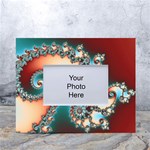 Fractal Spiral Art Math Abstract White Tabletop Photo Frame 4 x6 