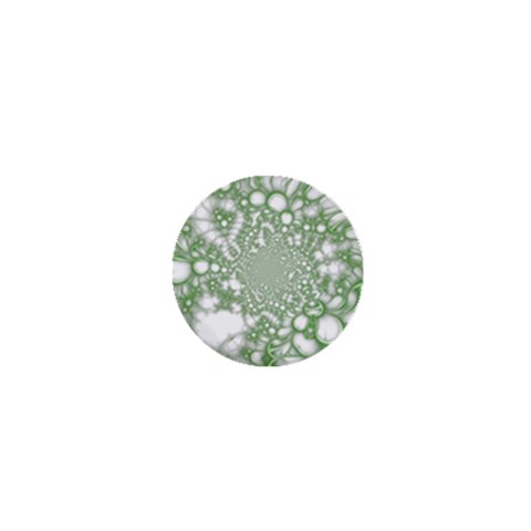 Green Abstract Fractal Background Texture 1  Mini Magnets from ArtsNow.com Front