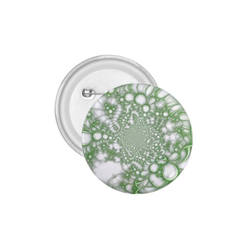 Green Abstract Fractal Background Texture 1.75  Buttons from ArtsNow.com Front
