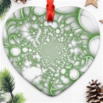 Green Abstract Fractal Background Texture Ornament (Heart)