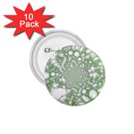 Green Abstract Fractal Background Texture 1.75  Buttons (10 pack)