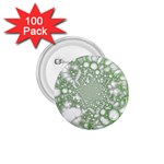 Green Abstract Fractal Background Texture 1.75  Buttons (100 pack) 