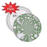 Green Abstract Fractal Background Texture 2.25  Buttons (10 pack) 