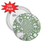 Green Abstract Fractal Background Texture 2.25  Buttons (100 pack) 