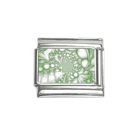 Green Abstract Fractal Background Texture Italian Charm (9mm) from ArtsNow.com Front