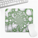 Green Abstract Fractal Background Texture Large Mousepad