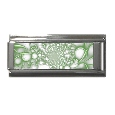 Green Abstract Fractal Background Texture Superlink Italian Charm (9mm) from ArtsNow.com Front