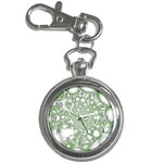 Green Abstract Fractal Background Texture Key Chain Watches