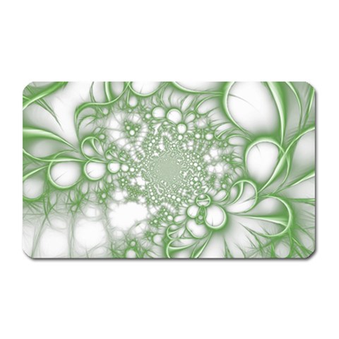 Green Abstract Fractal Background Texture Magnet (Rectangular) from ArtsNow.com Front