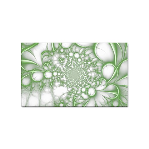Green Abstract Fractal Background Texture Sticker Rectangular (100 pack) from ArtsNow.com Front